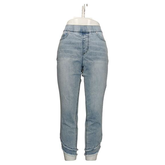 Haut/pull Femme Isaac Mizrahi Live - Taille XL - Bleu, Col Bateau, Manches 3/4 - Neuf Sans étiquettes